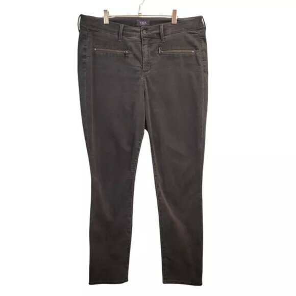 NYDJ | High Rise Skinny Stretch Jeans with Zipper Dark Gray - Picture 1 of 9